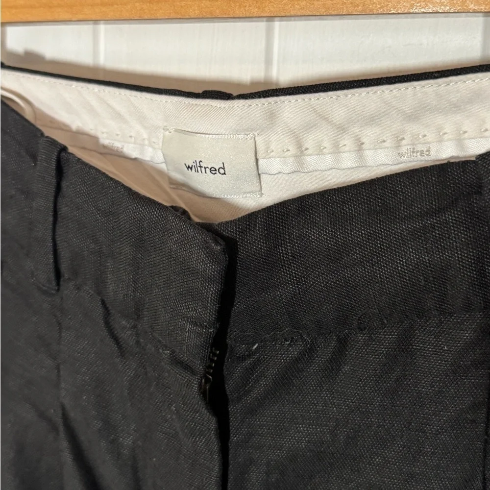 Wilfred  Elegant Black Linen Blend Pants